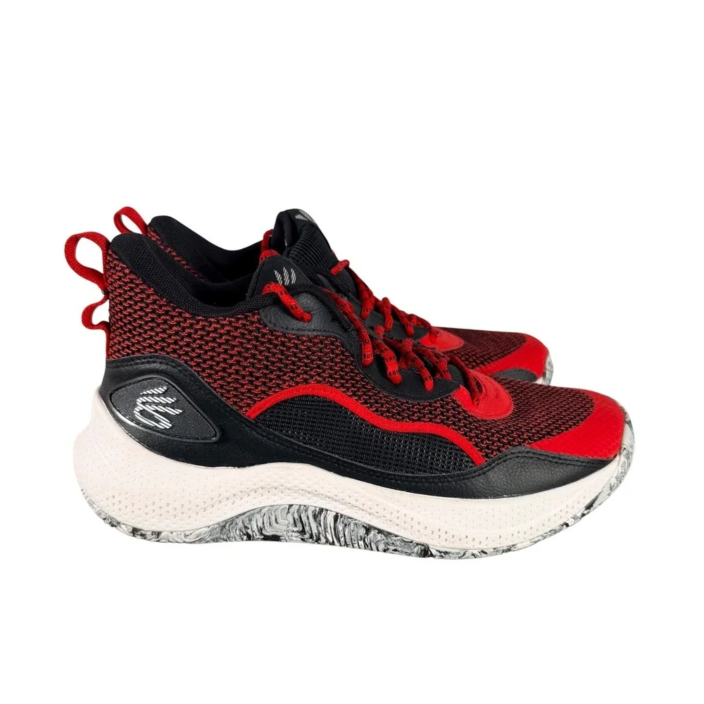 Under Armour Curry 3Zer0 24‎ Basketball Shoes Red Black 3027626-003 Mens Size 9